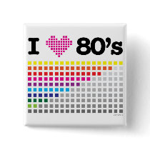 I <3 80's pin