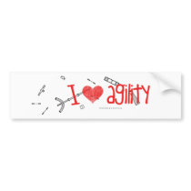 I <3 Agility Sticker Bumper Stickers