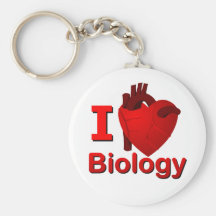 I <3 Biology Key Chains