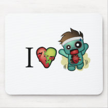 I <3 Cardio-Zombies Are Everywhere! mousepads