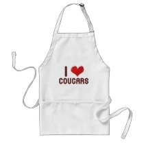 I <3 Cougars aprons by itsokinla I <3 Cougars aprons