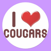 I <3 Cougars stickers
