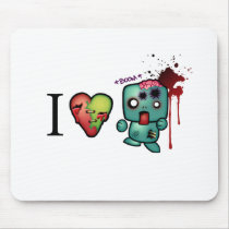I <3 doubletaps- Zombies are everywhere mousepads