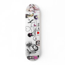 I <3 Emo Girls skateboards by darkghostslayer I <3 Emo Girls skateboards