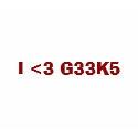I <3 G33K5 t-shirts