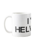 I "<3" HELVETICA Mug