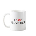 I "<3" HELVETICA Mug