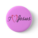 I <3 Jesus buttons
