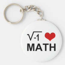I <3 Math Key Chain