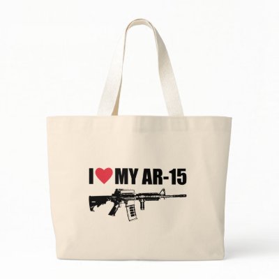 I <3 My AR-15 Tote Bag by libertyoutfitters