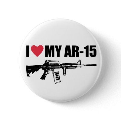 I <3 My AR-15 Pinback Buttons by libertyoutfitters