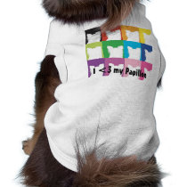 I <3 my Papillon tee pet clothing by Adri14 I <3 my Papillon tee pet clothing