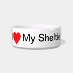 I <3 My Sheltie Dog Bowl pet bowls