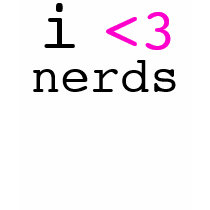 i <3 nerds t-shirts