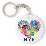 I <3 Nick Key Chain
