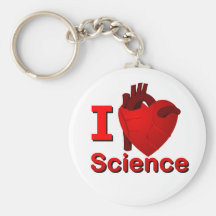 I <3 Science Keychains