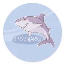I <3 Sharks: Great White Sticker