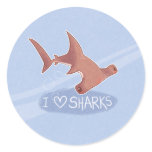 I <3 Sharks: Hammerhead Sticker