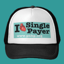 I <3 Single Payer Hat hats