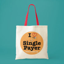 I <3 Single Payer Tote bags