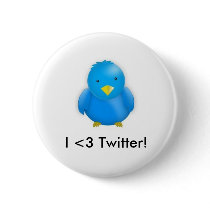 I <3 Twitter!_Button by KimCHaynes I <3 Twitter!_Button