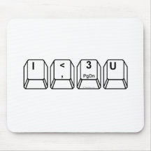 I <3 U MOUSEPAD