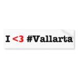 I <3 Vallarta Bumper Sticker