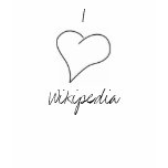 I <3 Wikipedia t-shirts