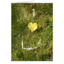 I <3 you in leaves cards