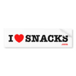 i<3snacks - bumper sticker bumper stickers