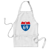 I-69 Interstate 69 Sexual Innuendo aprons
