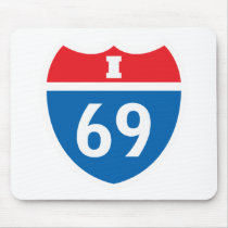 I-69 Interstate 69 Sexual Innuendo mousepads by Douchebaggery I-69 Interstate 69 Sexual Innuendo mousepads