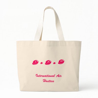 I . A . H, International Air Hostess Canvas Bag by omarrafiq