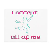 I accept all of me 1 postcards