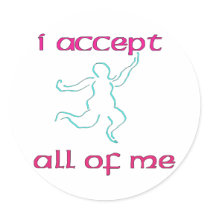 I accept all of me 1 stickers by JeanC_PurpleDucky I accept all of me 1 stickers
