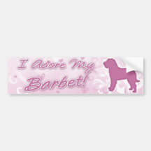 I Adore my Barbet Bumper Sticker