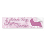 I Adore my Skye Terrier Bumper Sticker