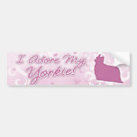 I Adore my Yorkie Bumper Sticker