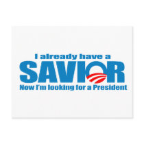 I already have a savior postcards