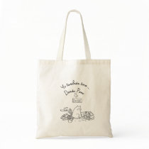 I also touch where she puts not to touch canvas bag