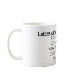 i always give a 100% at work mug