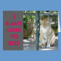 I always loved you best . . . cards