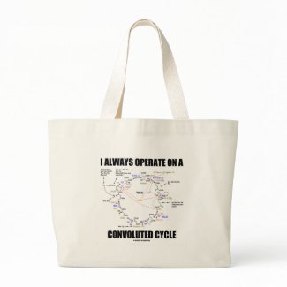 I Always Operate On A Convoluted Cycle (Krebs) bag