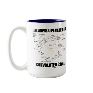 I Always Operate On A Convoluted Cycle (Krebs) mug