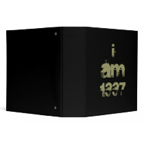 I Am 1337. Leet Gamer. Khaki Green Text. Custom 3 Ring Binders