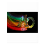 I am 40 postcard