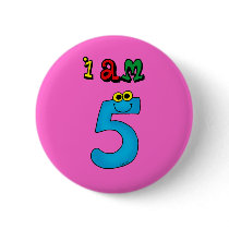 I am 5 button