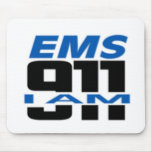I Am 911 logo stuff for Fire, EMS, Dispatch! mousepads