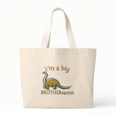 I am a big brothersaurus solo tote bag by unclegear