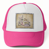 i am a bookworm trucker hats